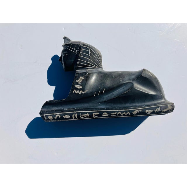 1960s 1960s Carved Stone Sphinx For Sale - Image 5 of 5