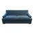 Taylor King Patterson Sofa in Blue Performance Fabric Velvet For Sale