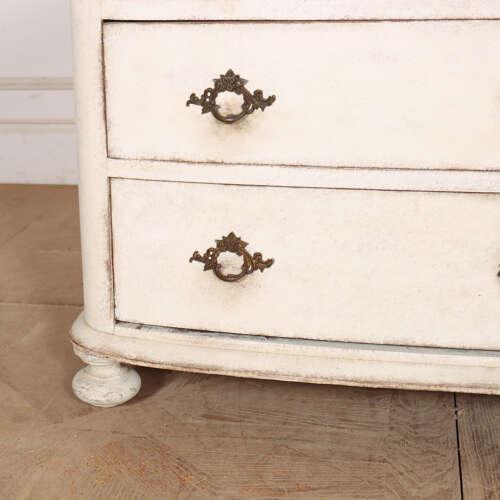 French Bow Front Chest of Drawers For Sale - Image 4 of 12