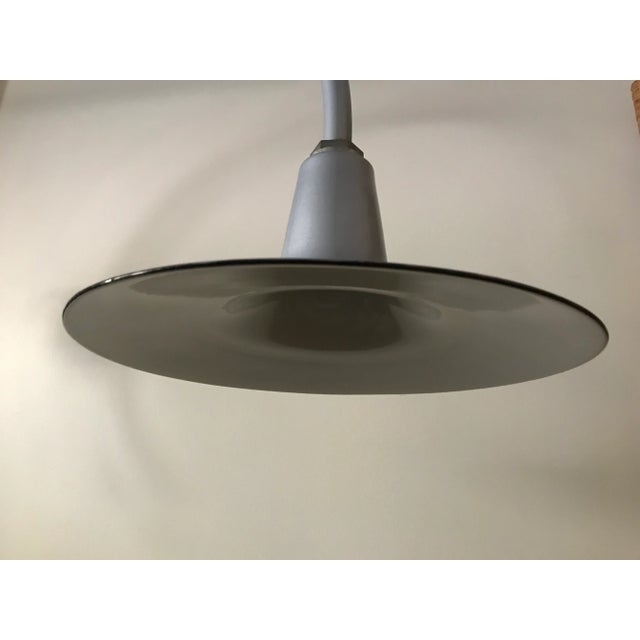 Vintage Powder Blue Wall Mount Barn Light For Sale - Image 9 of 12