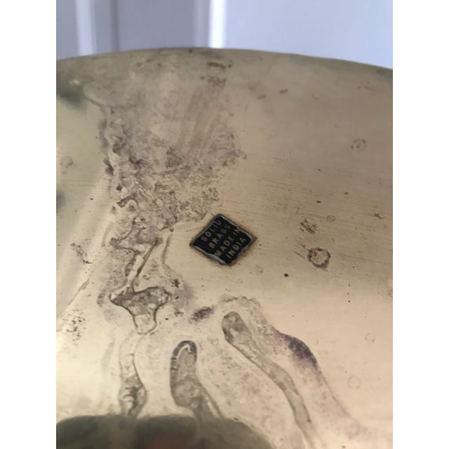 Early 20th Century Early 20th Century Small Brass Tray For Sale - Image 5 of 6
