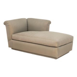 R. Jones and Associates Golden Sheen Upholstered Chaise Longue For Sale