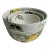 Vintage Set of 3 Maxcera Corp. "Watercolor Lemon" Ceramic Nesting Bowls For Sale