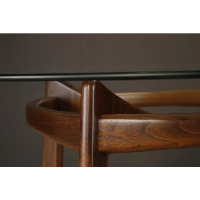 Adrian Pearsall for Craft Associates 'Compass' Dining Table in Walnut, 1960s For Sale - Image 11 of 18