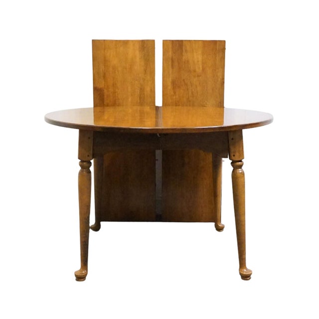 Ethan Allen Circa 1776 Collection Solid Maple Early American 74" Dining Table 18-6803 For Sale In Kansas City - Image 6 of 11