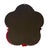 Mid-Century Modern Vintage Red Floral Venetian Murano Glass Table Mirror For Sale - Image 3 of 10