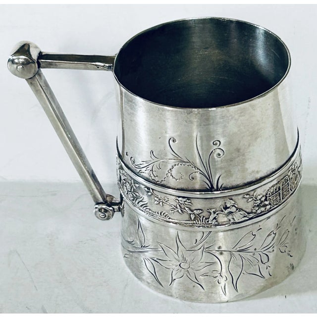 Traditional Meriden Silver Plate Co. Quadruple Plate Mug/Tankard For Sale - Image 3 of 6