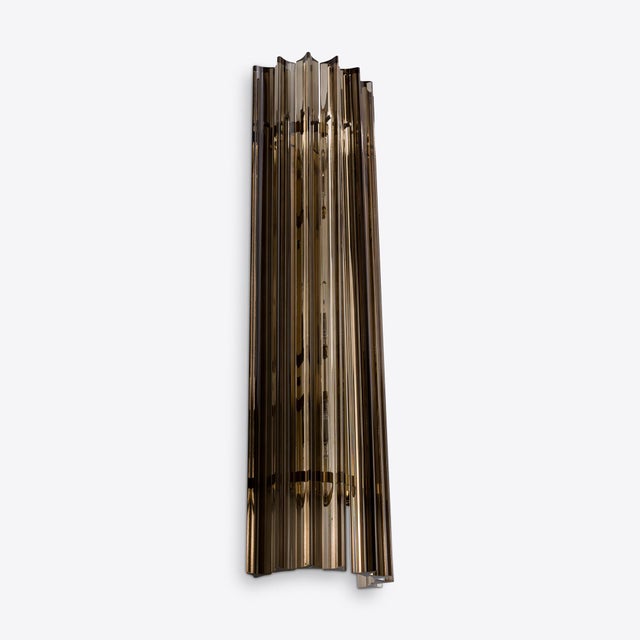 Black Large Smoked Quartz Amaro Wall Light from Pure White Lines For Sale - Image 8 of 10
