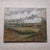 This 20th Century French Afternoon Stroll Painting captures a moody countryside scene with expressive brushwork and a...