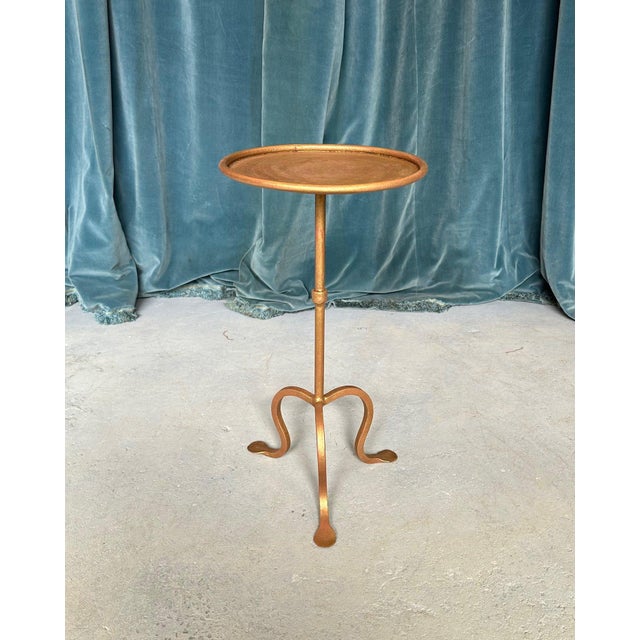 Based on one of our favorite vintage designs, this lovely Spanish iron drinks table was recently crafted to our...