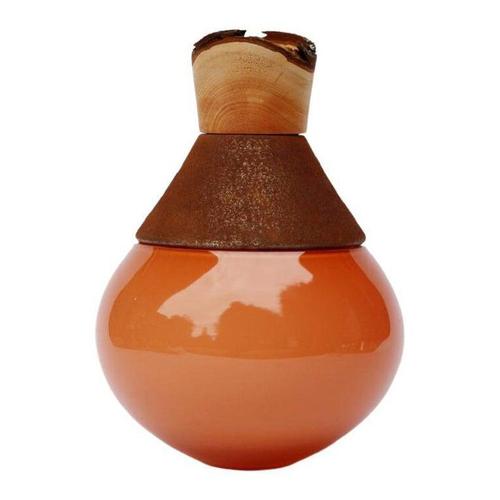 Small Candy Apricot India Vase by Pia Wüstenberg For Sale - Image 12 of 12