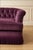 Hollywood Regency Vintage Deep Plum Tufted Fringe Sofa For Sale - Image 3 of 4