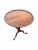 Wood 1940s Walnut Pie Crust Side Table Georgian Style Tripod Pedestal For Sale - Image 7 of 18