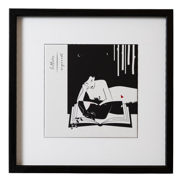 Large Framed Lettura/Specchio by Chiara Rescio for Kiasmo For Sale