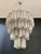 Glass Large Vintage Murano Glass Tiered Chandelier with Smoked Glass Tube, 1990s For Sale - Image 7 of 16