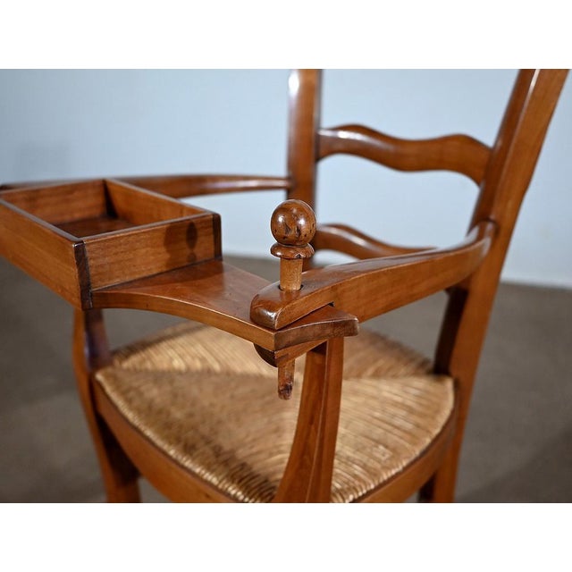 Late 19th Century High Chair in Solid Cherrywood For Sale - Image 12 of 18