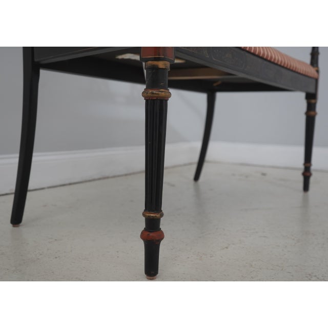 Southwood Regency Style Paint Decorated Settee For Sale - Image 9 of 18