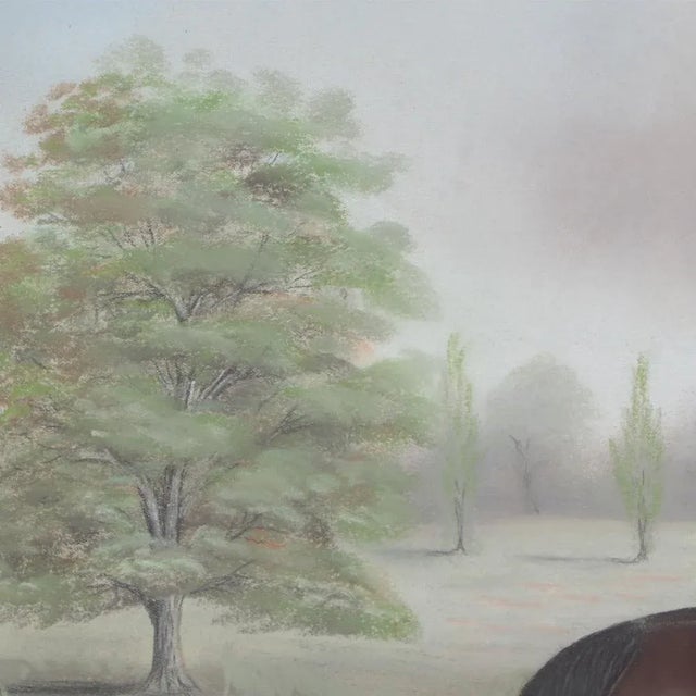 American Dan W. Smith (American, 1865-1934) Pastel Portrait of a Racehorse. For Sale - Image 3 of 8