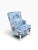 Hickory Chair Company Upholstered Slipper Chair.