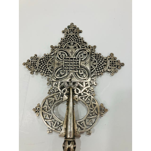 1950s Coptic Processional Cross For Sale In Boston - Image 6 of 7