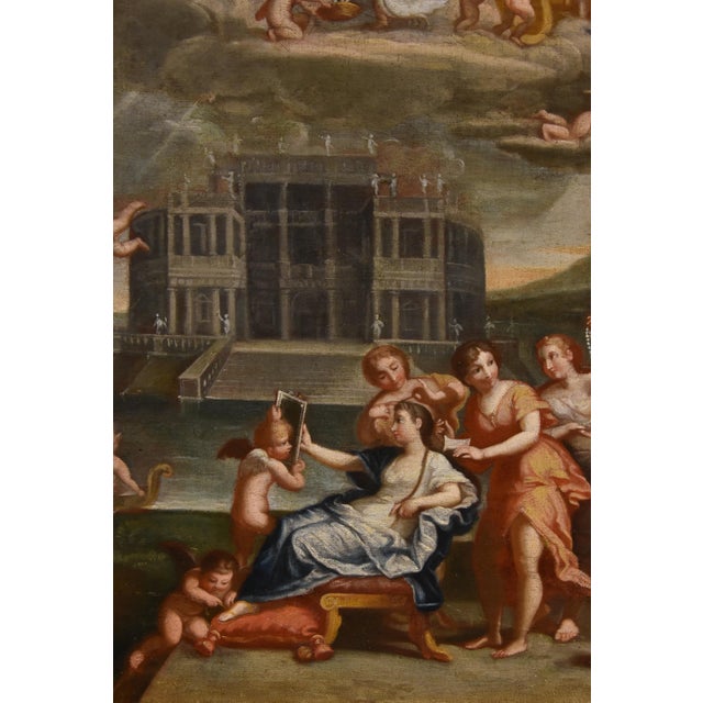 Follower of Francesco Albani, The Toilette of Venus, 1500s-1600s, Oil on Canvas For Sale - Image 6 of 17