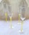 Mid 20th Century Yellow Swirl Stemmed Champagne Flutes, Unnamed- Set of 4 For Sale - Image 4 of 12