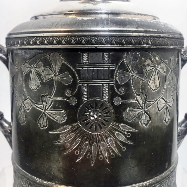 Late 19th Century 1880s Aesthetic Movement Silverplated Sugar Bowl For Sale - Image 5 of 9