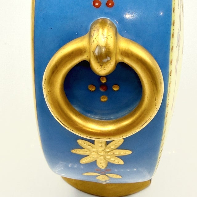 Antique Limoges Porcelain Chinoiserie Moon Flask Vase, 1800s For Sale - Image 12 of 18