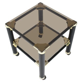 Small Mid-Century Italian Glass Table from Vet For, 1980s For Sale