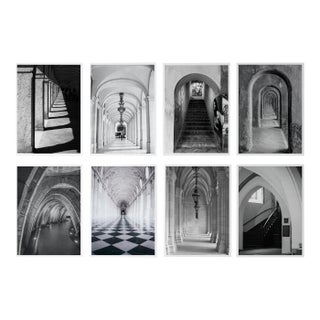 Set of 8 - 'Arches' #1 Unframed Contemporary Black and White Gallery Wall of Photographs Installation For Sale