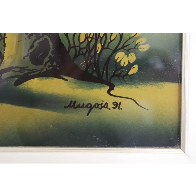 Oil on Canvas Paintings by Mugosa Naif, 1991, Set of 3 For Sale - Image 3 of 18