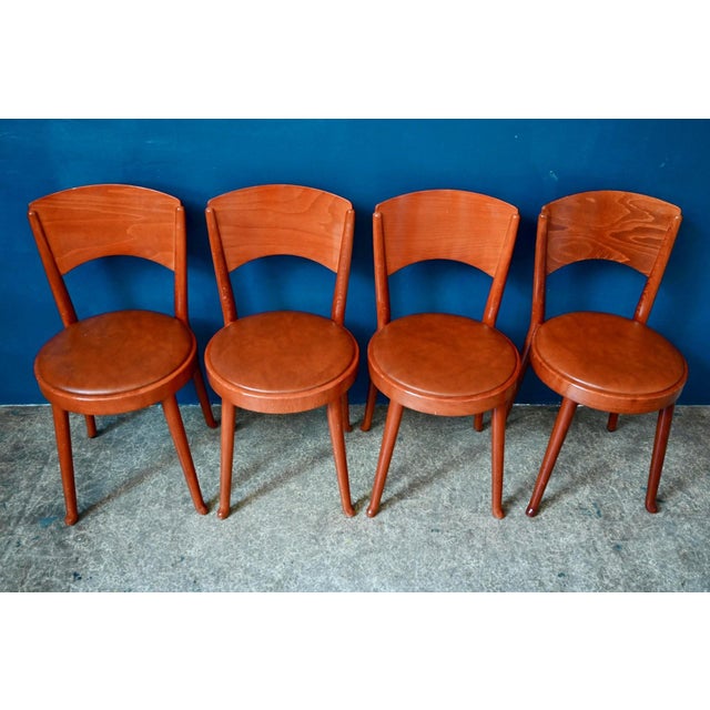 Brown Italian Chairs Model 464 by Enzo Berti for Montina International, 1970s, Set of 4 For Sale - Image 8 of 18