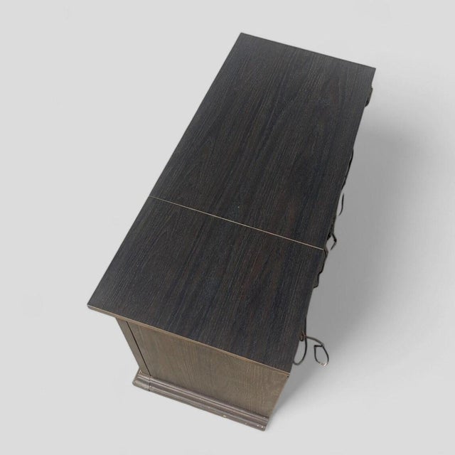 Mid-Century Record Player & Radio Cabinet Vintage Zenith Stereo Console , 1970s For Sale In Los Angeles - Image 6 of 10