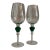 Vintage Gorham Crystal Gemstone Wine Glasses - a Pair For Sale
