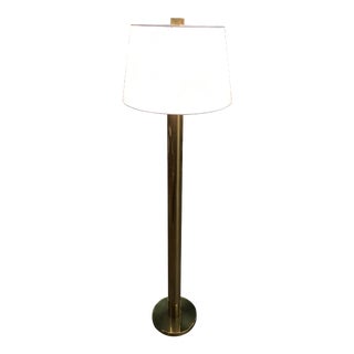 Vintage Koch and Lowy Seventies Brass 3-Way Touch Floor Lamp For Sale