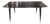 Black Lacquered Wood Dining Table with Conical Legs and Chrome Details, 1960s For Sale