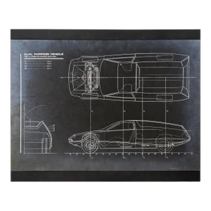 Dual Purpose Vehicle Design Concept - Stat Photograph on Cardstock by Edward T. Liljenwall