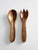 Mid Century Wooden Serving Utensils Pair For Sale - Image 6 of 6