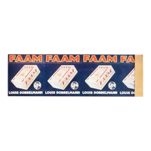 1920s Dutch Art Deco Tobacco Advertisement, Faam: Louis Dobbelmann (Matted)