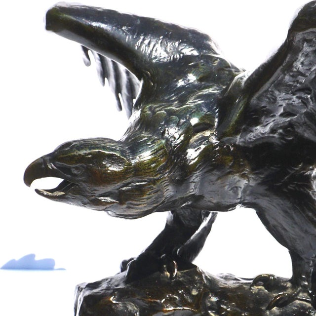 Beaux-Arts Antoine Louis Barye Bronze Eagle For Sale - Image 3 of 7