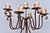 Rustic Jan Barboglio Hand-Forged Rust Patina Iron 9-Light Floor Candelabra For Sale - Image 3 of 10