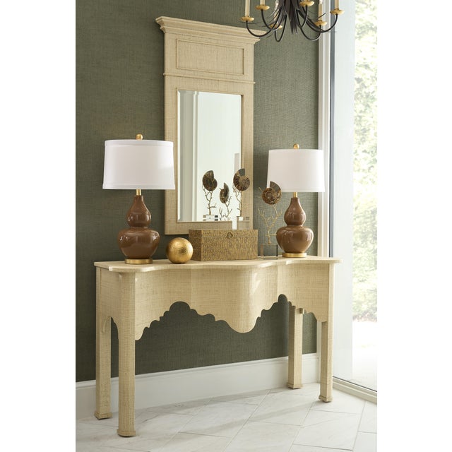 2020s Saint Remy Raffia Mirror - Natural For Sale - Image 5 of 5