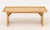 Modern Bird's Eye Maple Waterfall Coffee Table, with galleried top. 18.25" H x 47.5" W x 23" D. Provenance: From a West...
