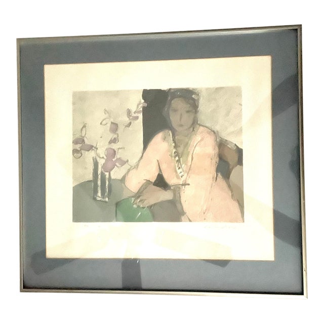 1950s Aldo Salvadori Lithograph, Framed For Sale