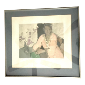 1950s Aldo Salvadori Lithograph, Framed