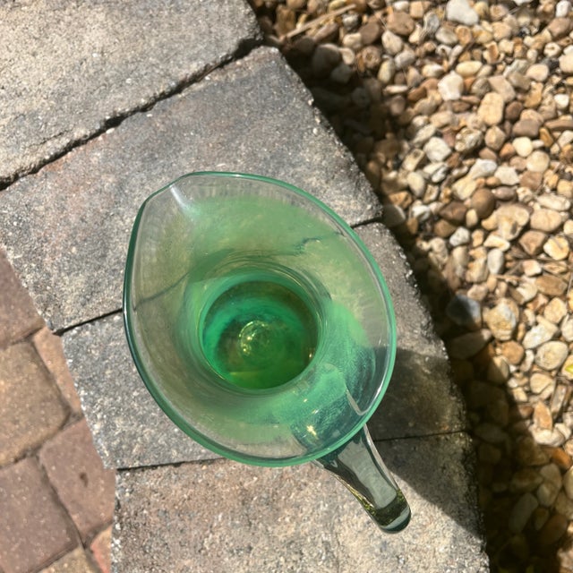 Late 20th Century Vintage Hand Blown Pitcher by Kerry Glass Ireland For Sale In Orlando - Image 6 of 10