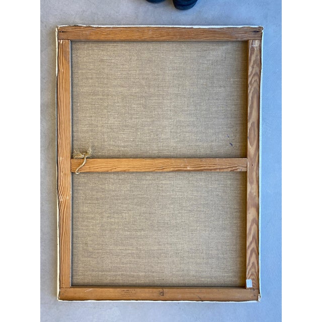 Mid 20th Century Mid 20th Century Abstract Expressionist Painting on Canvas For Sale - Image 5 of 7