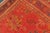 Red and Light Blue Wide Antique Turkish Oushak Gallery Runner For Sale - Image 18 of 18