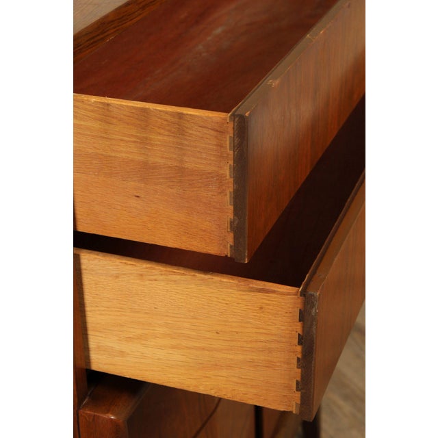 Brown United Furniture Mid Century Modern Walnut High Chest For Sale - Image 8 of 18