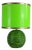 Vintage Table Lamp in Green Glazed Ceramic and Acrylic Glass, Italy, 1970s For Sale